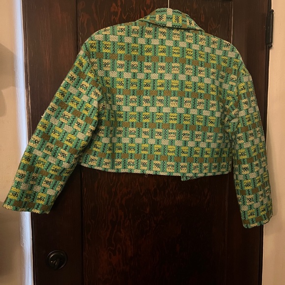 Tracy Reese cropped textured jacket - Picture 3 of 4